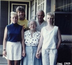 with grandma & grandpa 1989